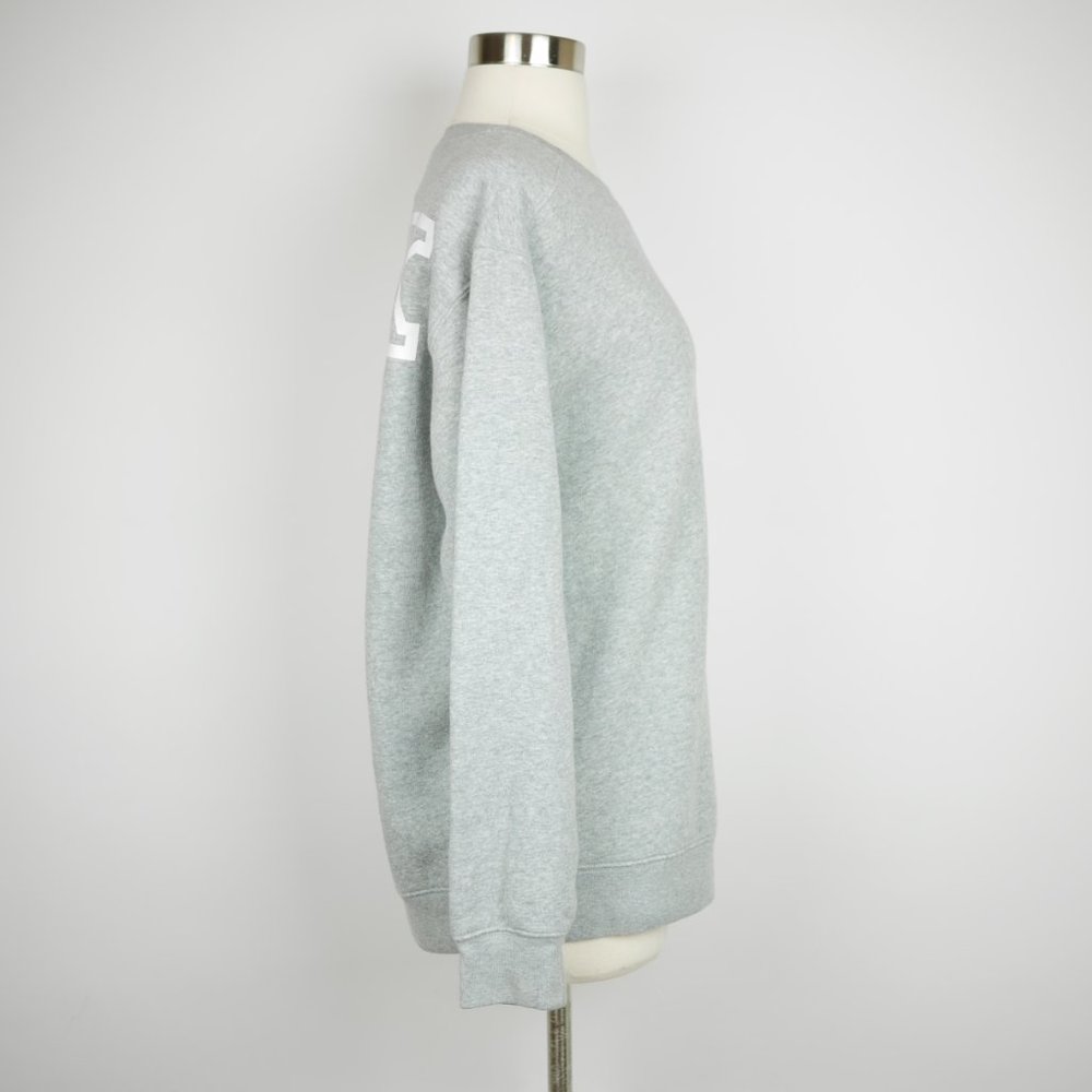 Pink Vs Gray Solid Logo Long Sleeve Sweatshirt - image 6